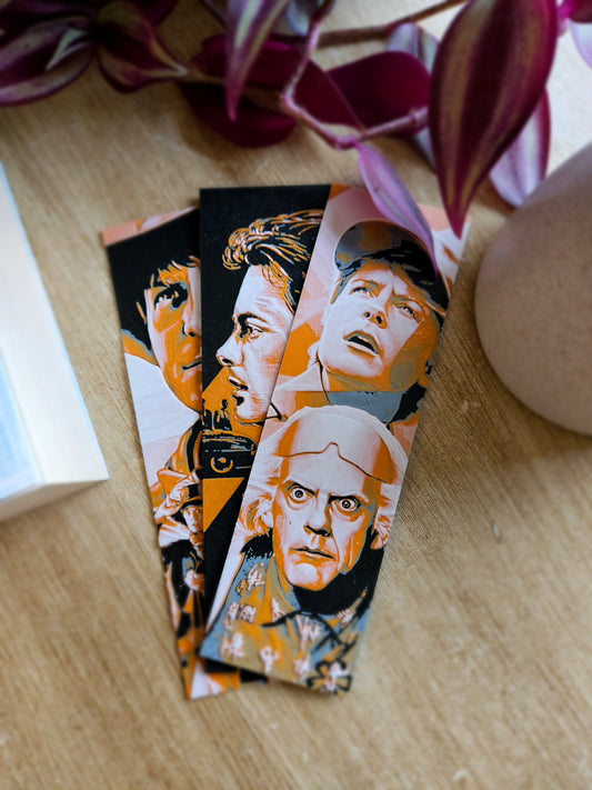 Set of 3 Back to the Future-Inspired 3D Printed Bookmarks | Perfect for Time Travel Fans