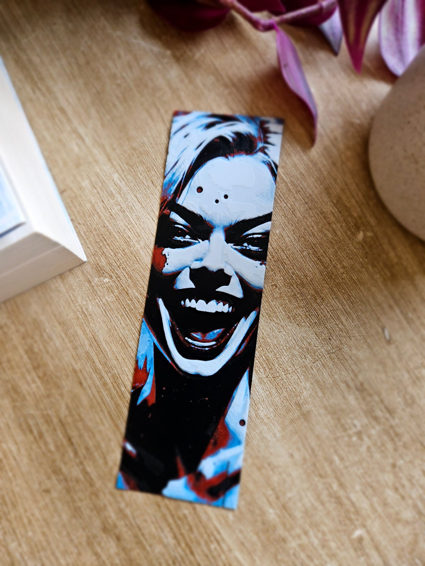 Harley Quinn Villainous Grin 3D Printed Bookmark