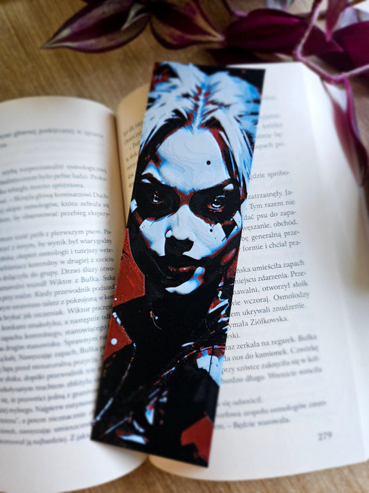 Harley-Inspired Striking Red and Blue Bookmark – 3D Printed