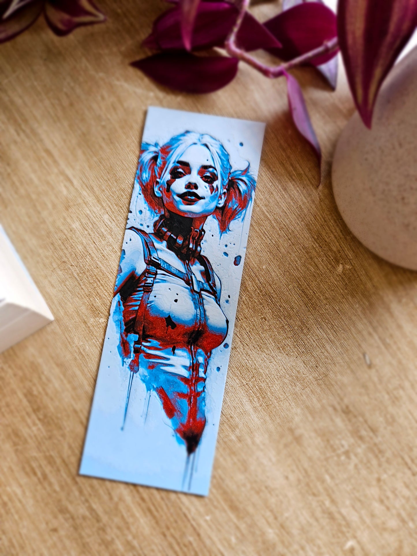 Harley Quinn Inspired 3D Printed Bookmark