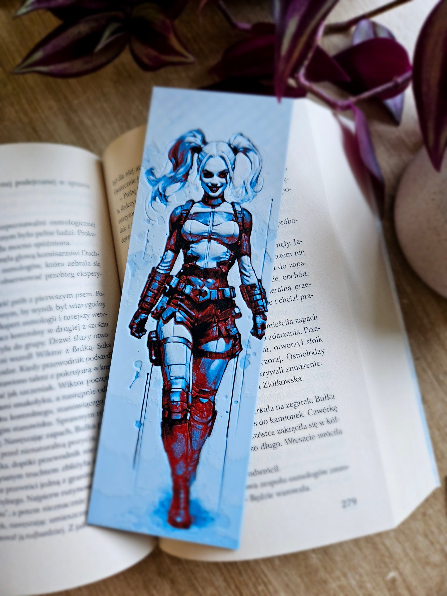 Harley Quinn Inspired 3D Printed Bookmark