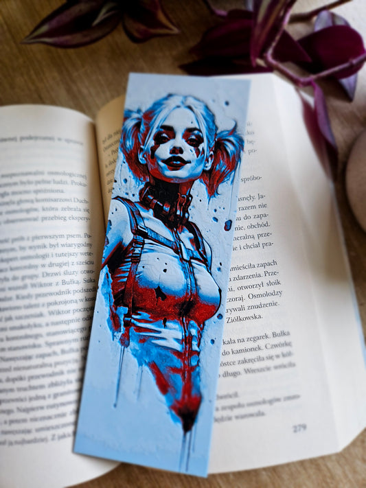 Harley Quinn Inspired 3D Printed Bookmark