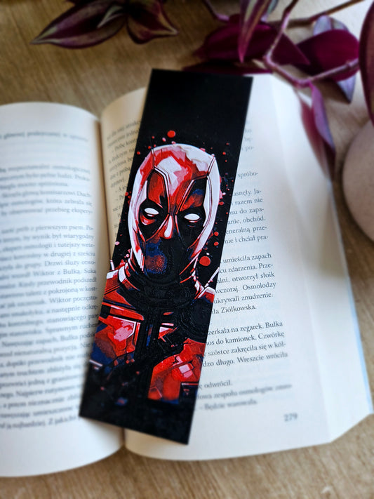 Deadpool-Inspired 3D Printed Bookmark