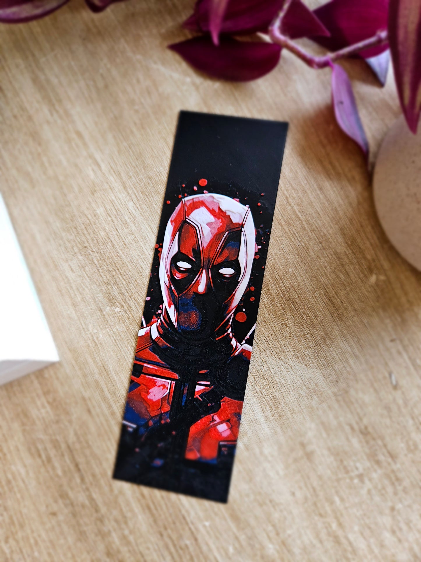 Deadpool-Inspired 3D Printed Bookmark