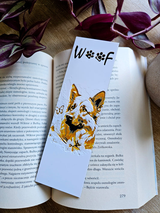 Woof 3D Printed Bookmark – Gentle German Shepherd Design