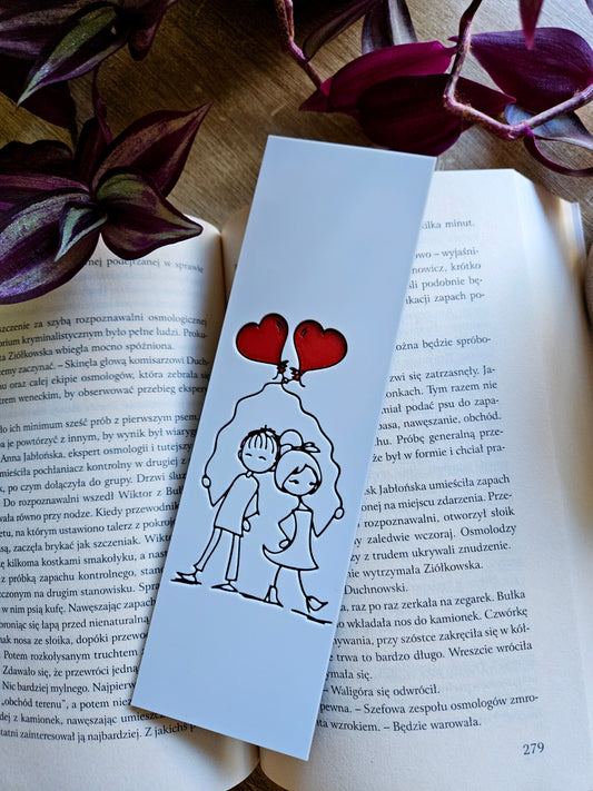 Love is in the Air Romantic Bookmark 3D Printed