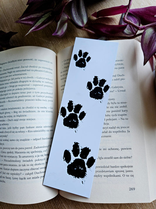 Paw Print 3D Printed Bookmark – Adorable Pet Lover Design