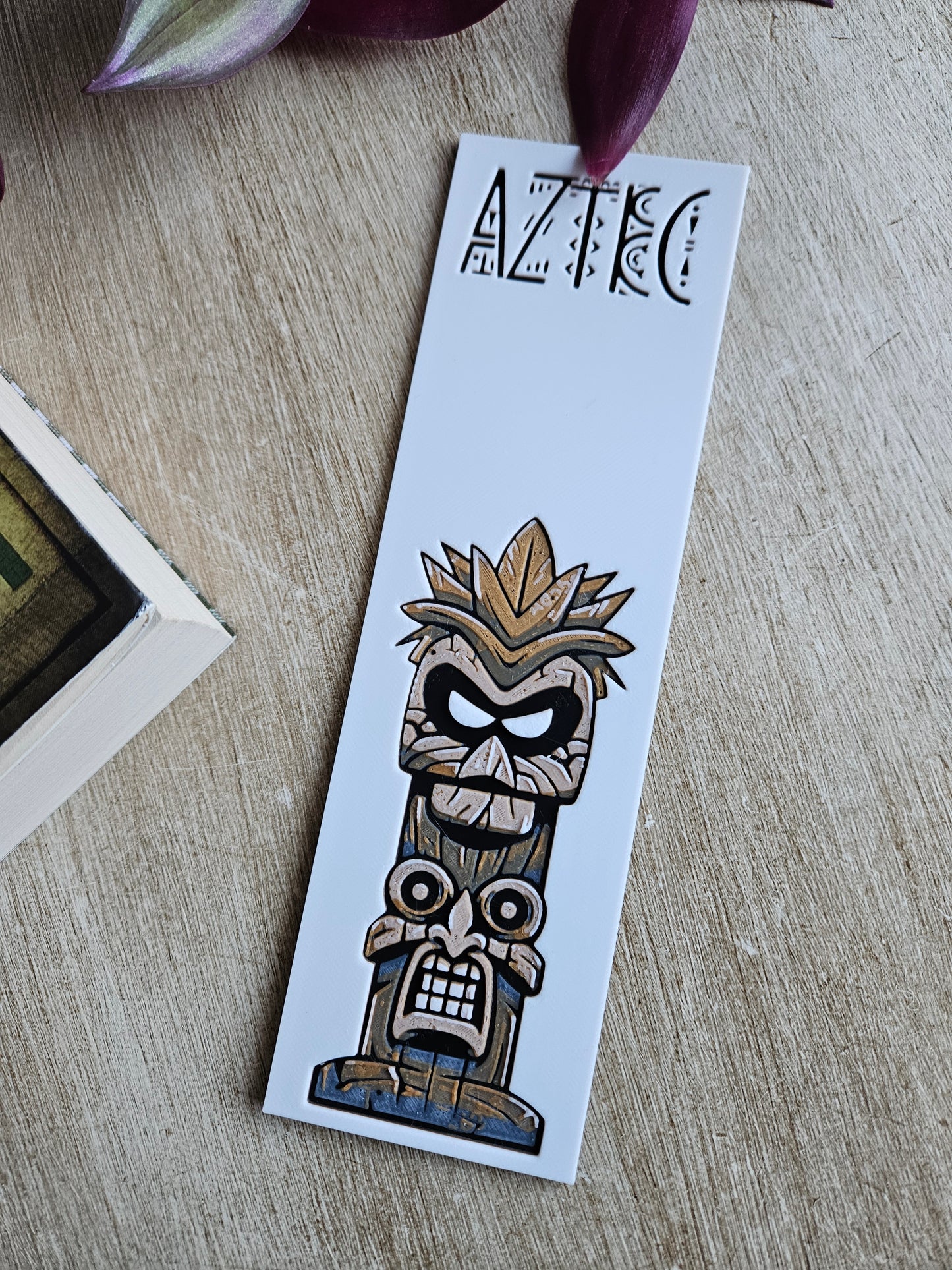 Aztec Totem 3D Printed Bookmark – Bold Cultural Design