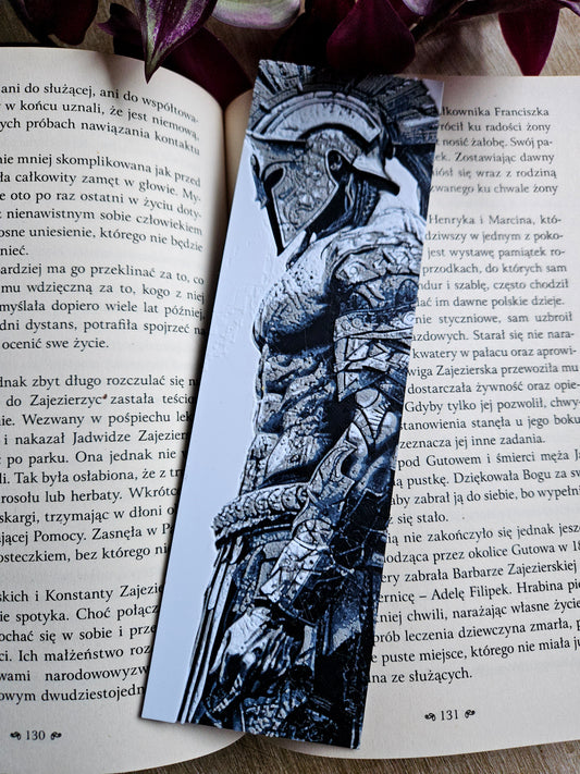 Spartan Warrior 3D Printed Bookmark – Armour of Legend