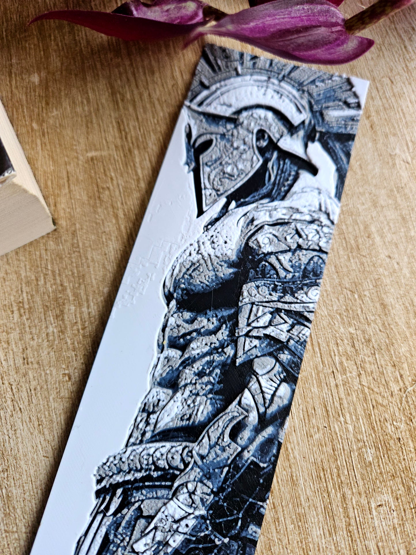 Spartan Warrior 3D Printed Bookmark – Armour of Legend