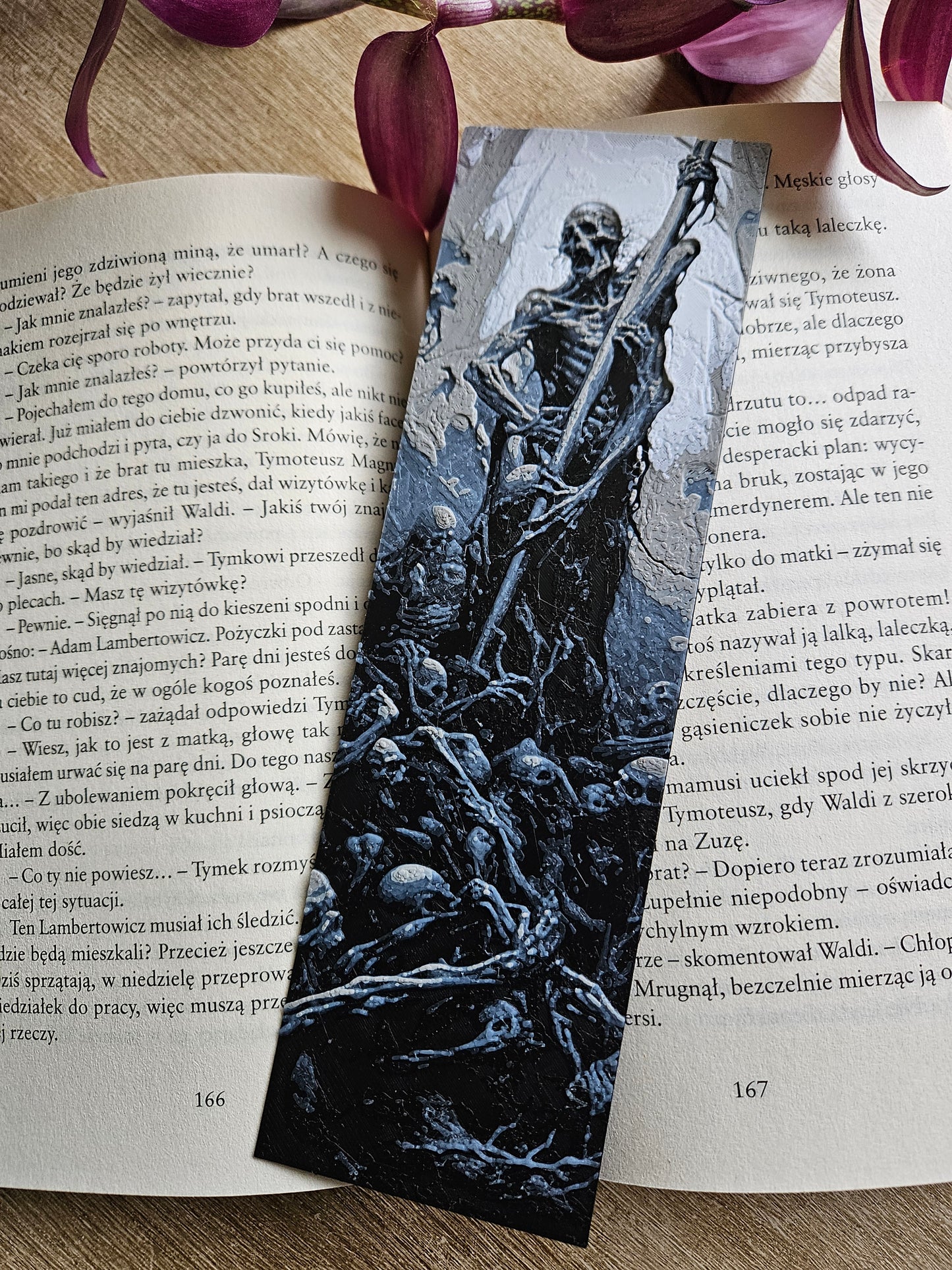 Set of 3 Dark Horror-Themed 3D Printed Bookmarks | Perfect for Fans of Macabre and Gothic Art