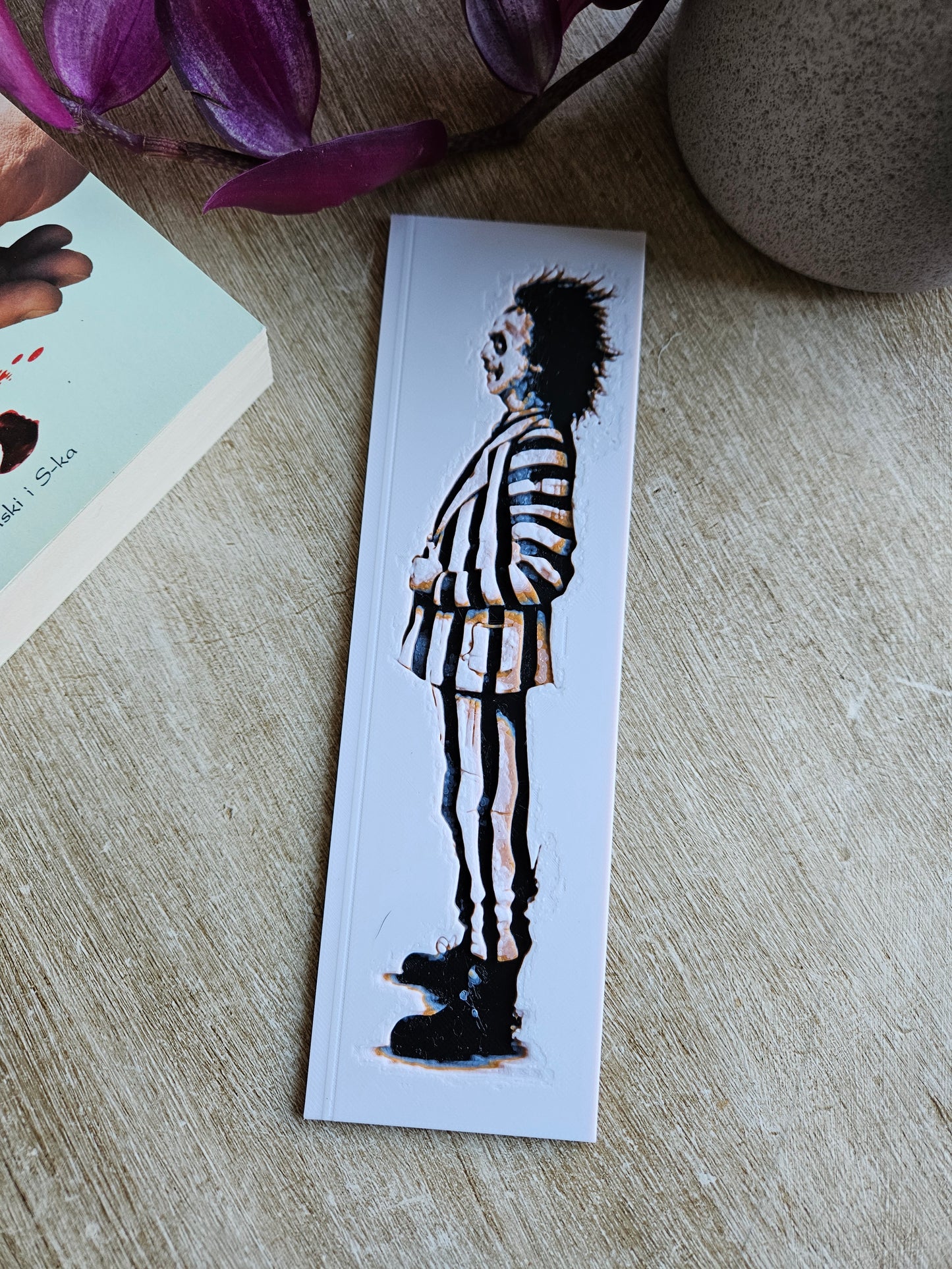 Tim Burton-Inspired 3D Printed Bookmark – Unique Gothic Design