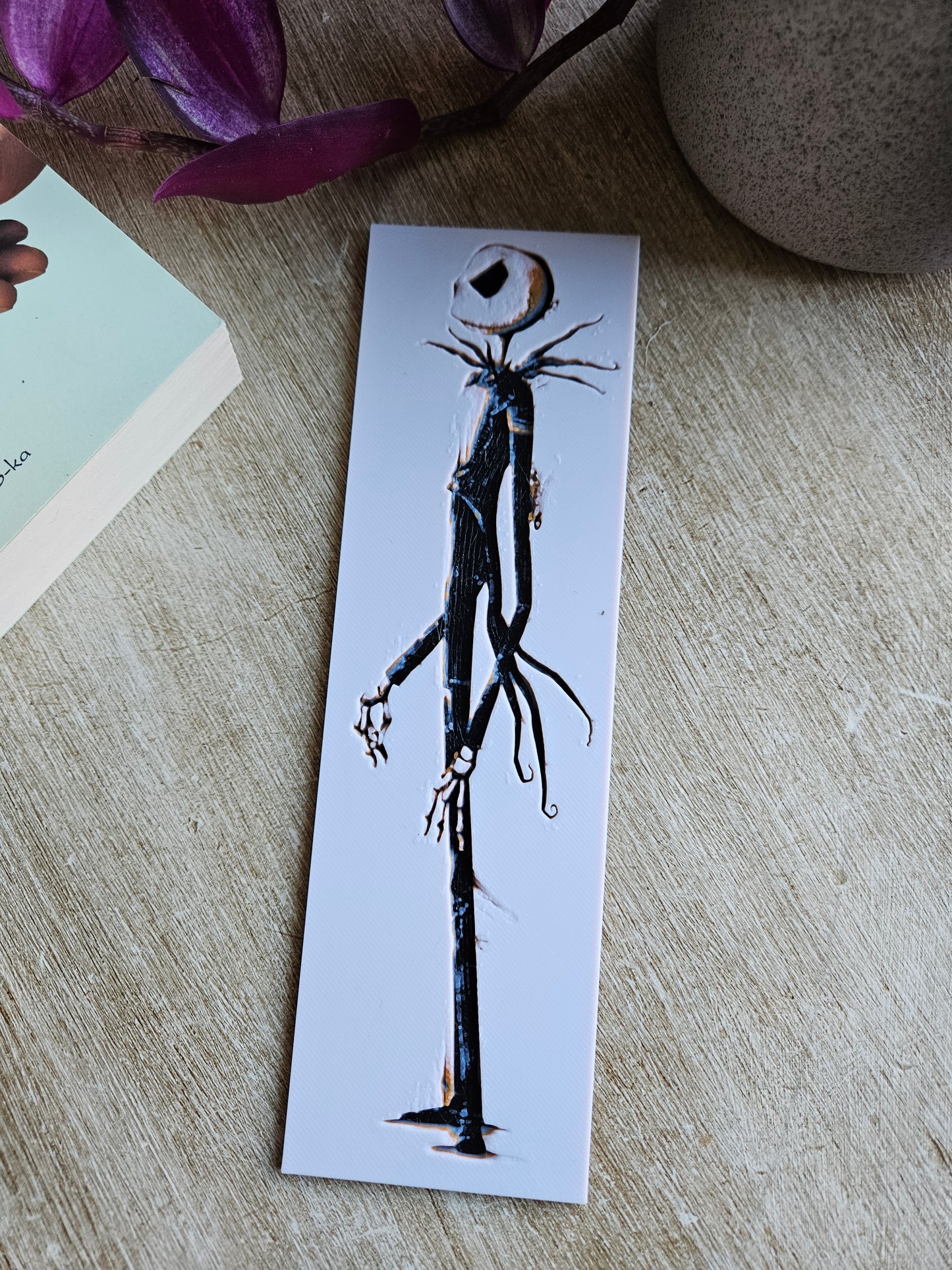 Tim Burton Inspired 3D Printed Bookmark – Jack's Silhouette