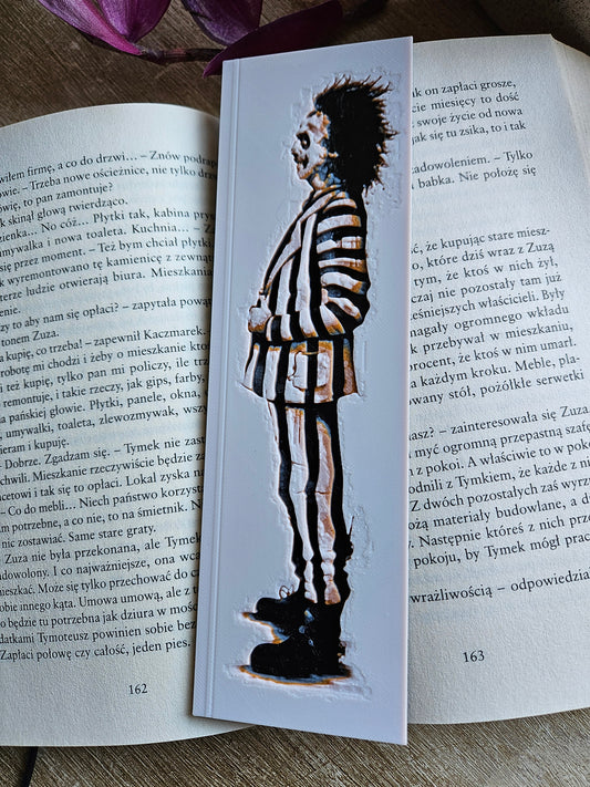 Tim Burton-Inspired 3D Printed Bookmark – Unique Gothic Design