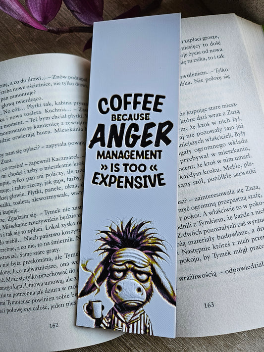 Coffee Addict's Perfect Bookmark - Funny Donkey Edition