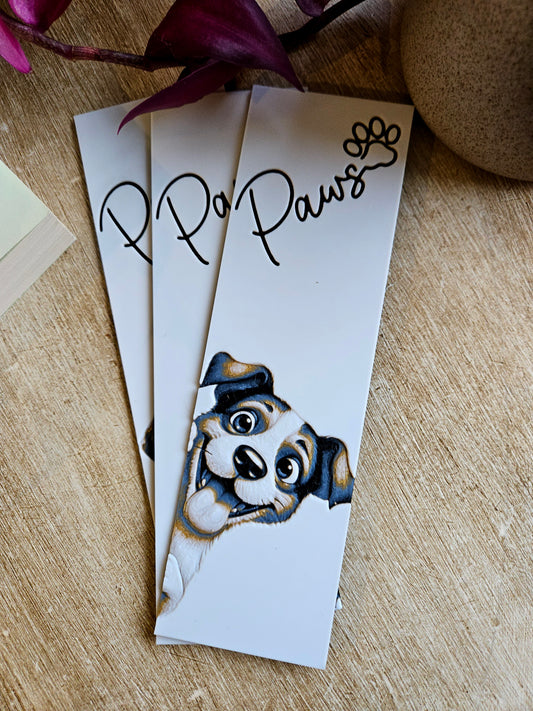 Dog-Themed Paws Bookmarks | Set of 3 Adorable Puppy Designs