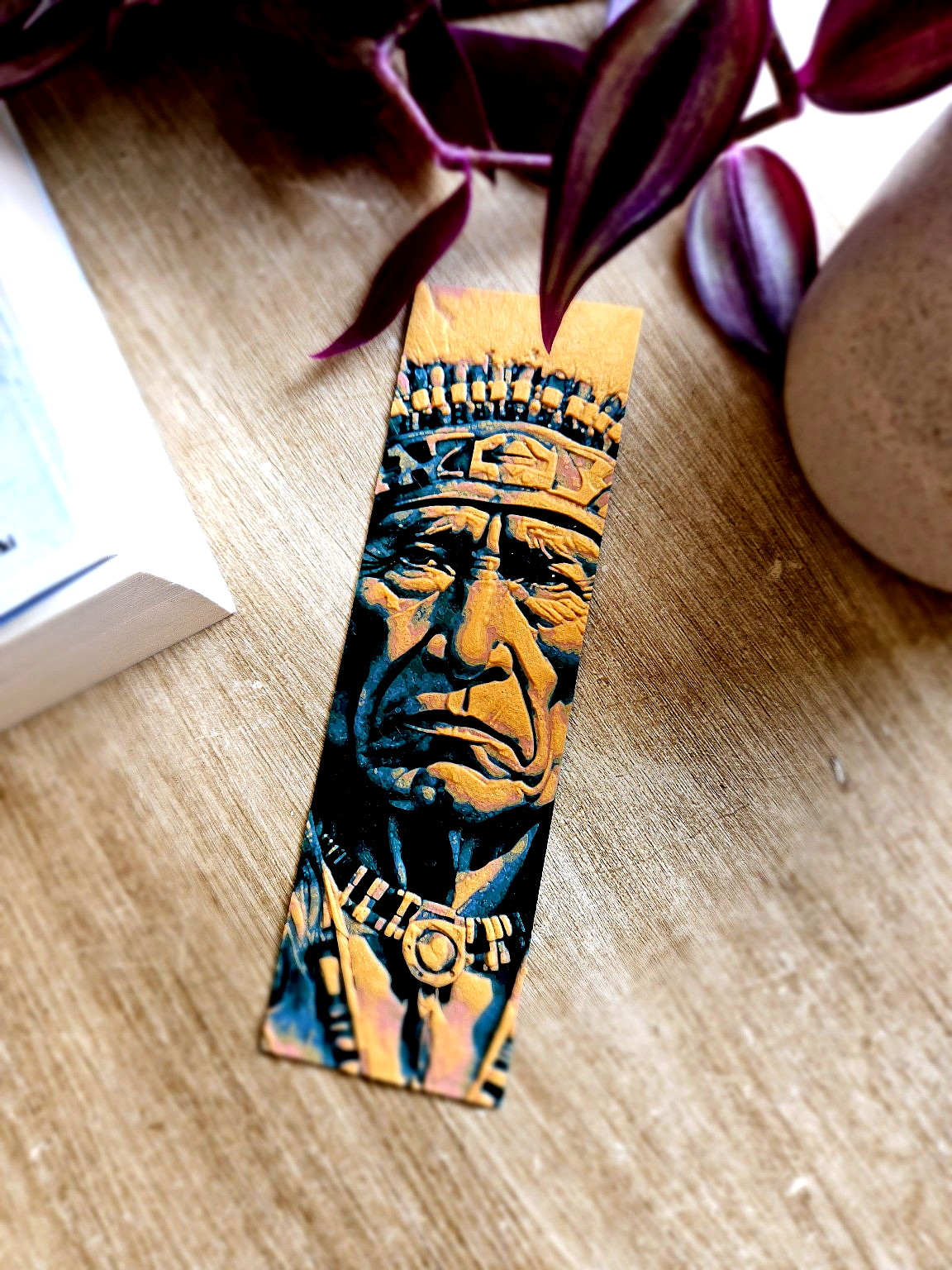 Tribal Elder Bookmark – Timeless Cultural Art