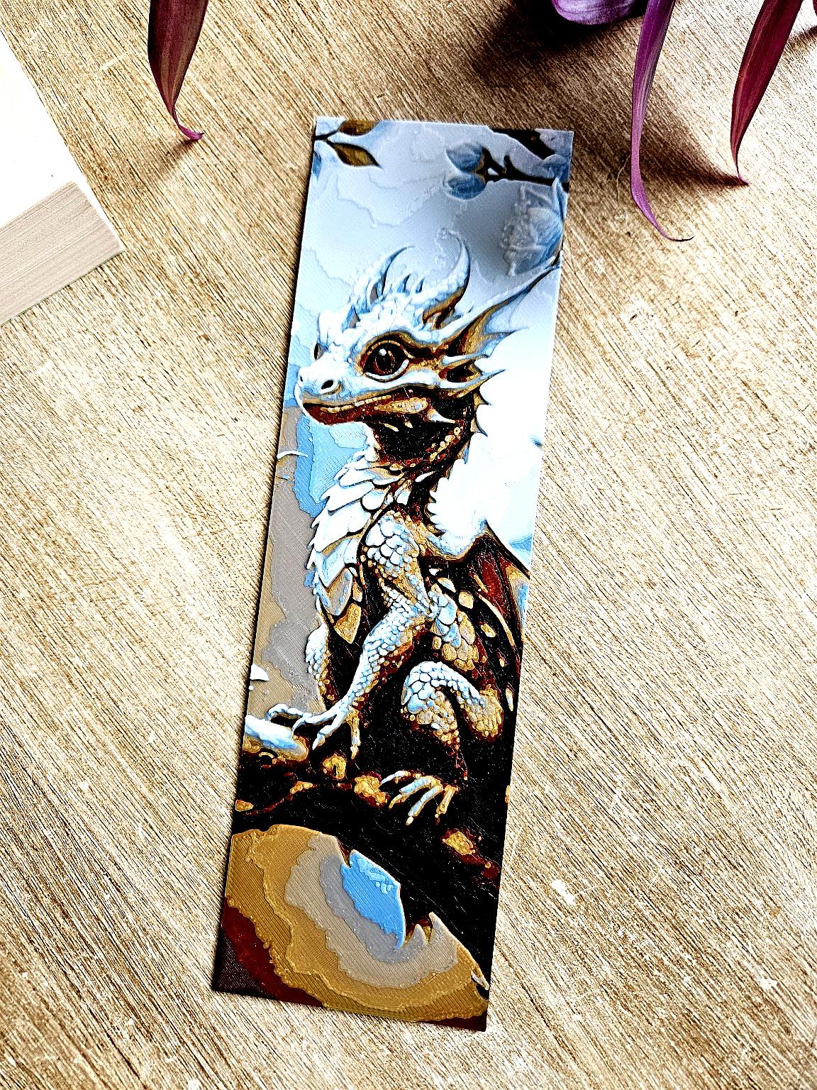 Majestic Dragon Bookmark – Enchanted Fantasy Design