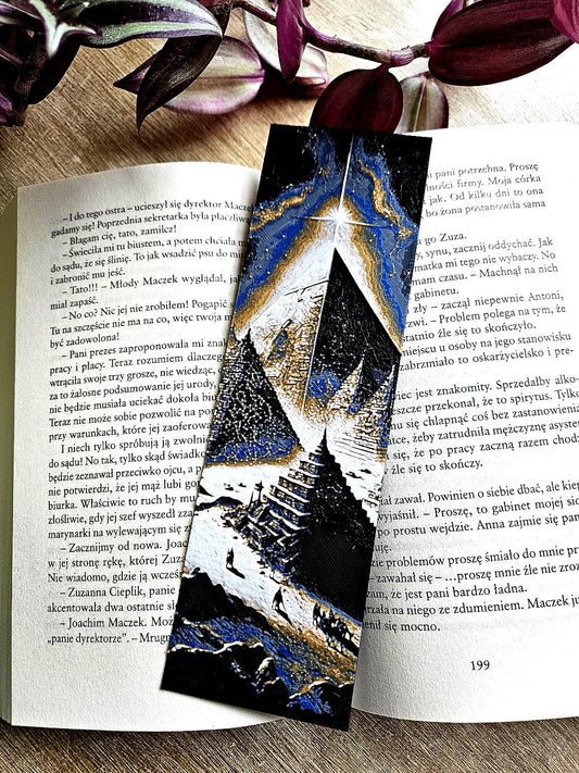 Pyramid Stargate Bookmark – Mystical Sci-Fi Art