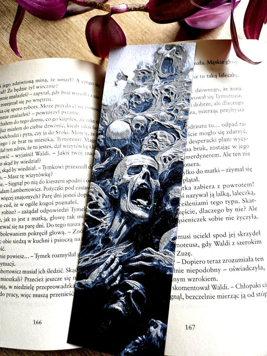 Screaming Souls Bookmark – Haunting Gothic Art