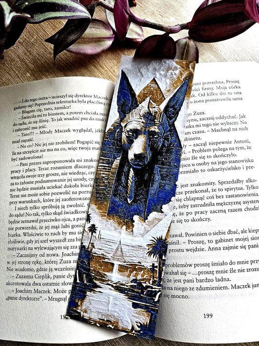 Anubis Inspired Bookmark – Ancient Egyptian Elegance