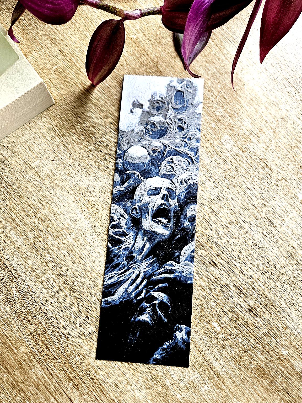 Screaming Souls Bookmark – Haunting Gothic Art