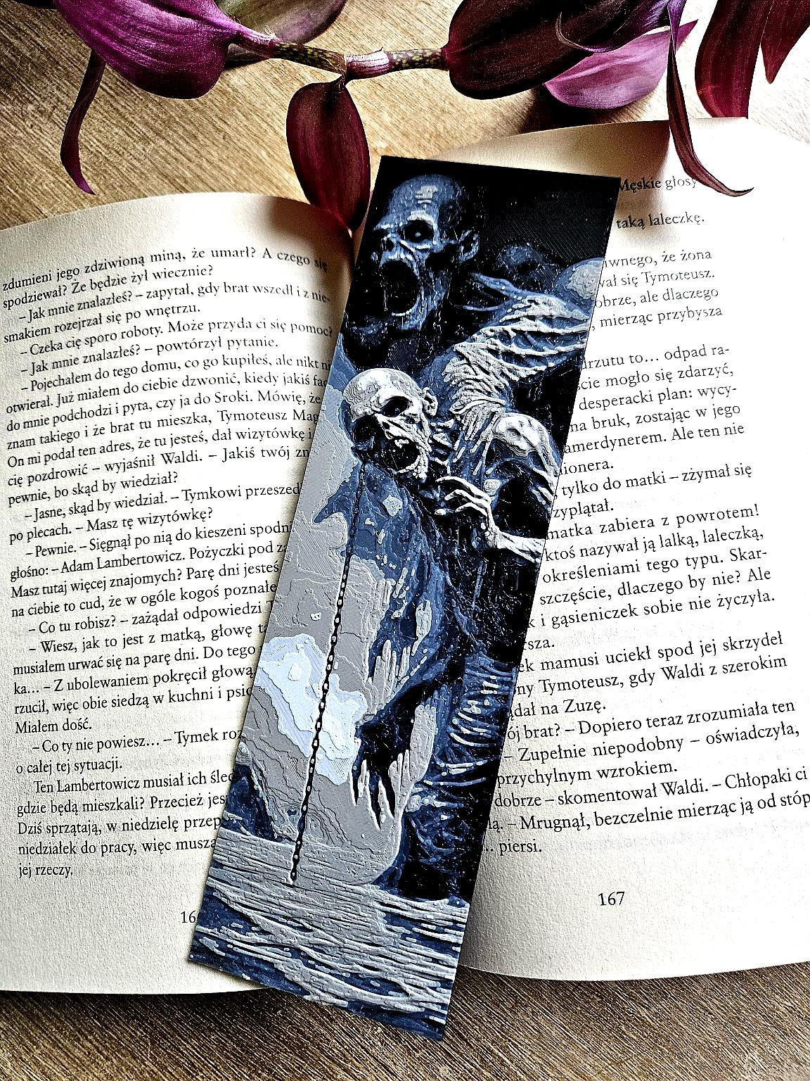 Skeleton Horror Bookmark – Dark and Spine-Chilling