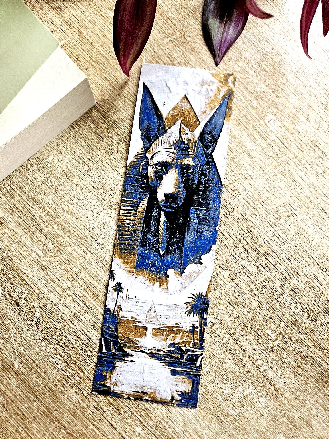 Anubis Inspired Bookmark – Ancient Egyptian Elegance